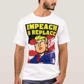 弾劾と置換 Tシャツ (正面)