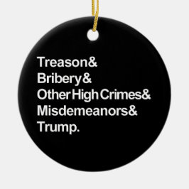 弾劾オーナメント（黒い円） セラミックオーナメント