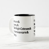 弾劾コーヒーマグ ツートーンマグカップ (正面左)