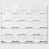 弾劾包装紙 ラッピングペーパー (フラット)