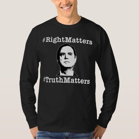 弾劾裁判アダム・シッフ権利問題 Tシャツ (正面)