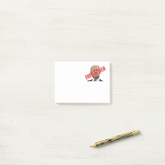 弾劾 ポストイット (デスク上)