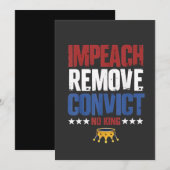 弾劾 排除 有罪判決 拒否 王制反対 4th Of July 招待状 (正面/裏面)