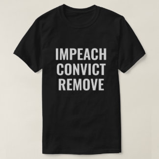 弾劾 有罪 排除 Tシャツ