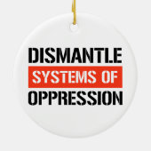 弾圧の制度を取り除く セラミックオーナメント (裏面)