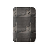 弾痕の背景が付いている金属 バスマット (正面縦)