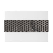 弾痕の背景が付いている金属 招待状ベリーバンド (裏面例)