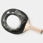 弾痕 メタル フェイクホール 面白い 卓球ラケット (横)