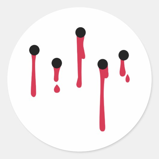 弾痕 ラウンドシール (正面)