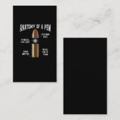 弾薬ピュー解剖おもしろい銃弾兵器 名刺 (正面/裏面)
