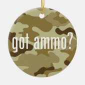 弾薬得は？ – 側面独身の付き セラミックオーナメント (正面)