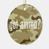 弾薬得は？ – 側面独身の付き セラミックオーナメント (左)
