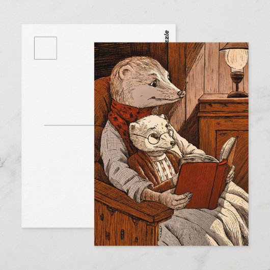 弾読は本だ ポストカード (正面/裏面)