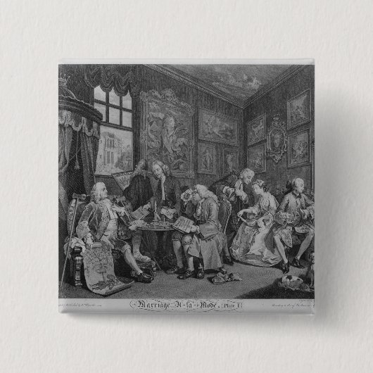 当世風の結婚 缶バッジ (正面)