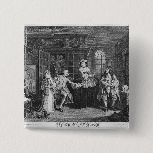 当世風の結婚 缶バッジ (正面)