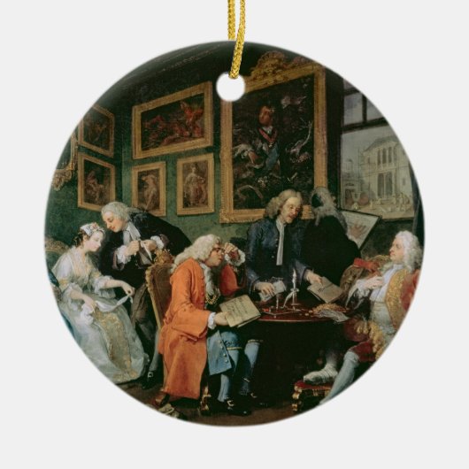 当世風の結婚: I -結婚解決、c セラミックオーナメント (正面)