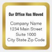 当事務所が白黒金ゴールド事業を移転 スクエアシール (正面)