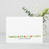 当店移転のお知らせ/新住所 , 水彩画のクリスマス 招待状 (スタンド正面)