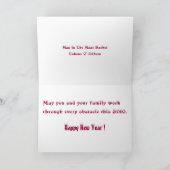 当惑のバスケットの2010年の年賀状の人 シーズンカード (内部)