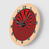 当惑の人 ラージ壁時計 (傾斜)