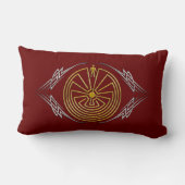 当惑-種族の金ゴールドの銀の人 ランバークッション (裏面)