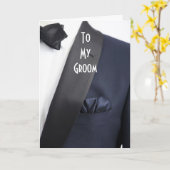 『当日の新郎に』を着た男 カード (黄色い花)