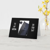 『当日の新郎に』を着た男 カード (黄色い花)