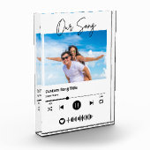 当日の音楽 ウェディング ミュージック スキャン コード アクリル フォトブロック (左)