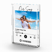 当日の音楽 ウェディング ミュージック スキャン コード アクリル フォトブロック (右)