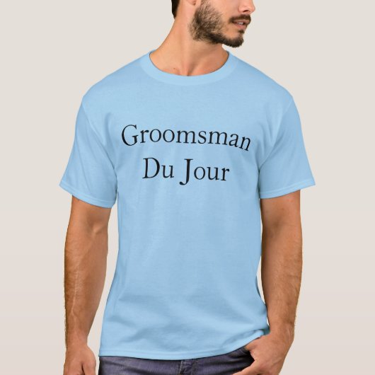 当日付き添いの男友達 ウェディング 引用 Tシャツ (正面)