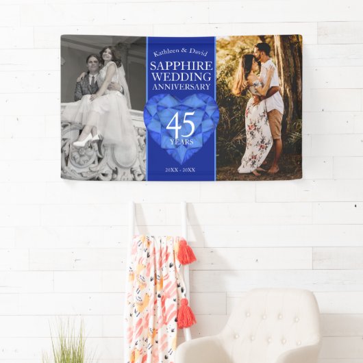 当時のサファ結婚イアの創立45周年の写真 横断幕 (インサイチュ)