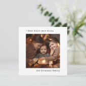 当時のミニマルなクリスマスは三人の家族だった シーズンカード (スタンド正面)