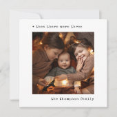 当時のミニマルなクリスマスは三人の家族だった シーズンカード (正面)