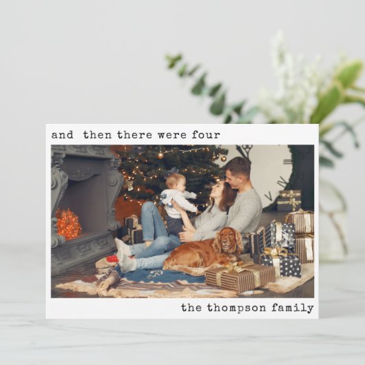 当時のミニマルなクリスマスは三人の家族だった シーズンカード (スタンド正面)