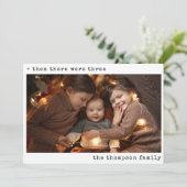 当時のミニマルなクリスマスは三人の家族だった シーズンカード (スタンド正面)