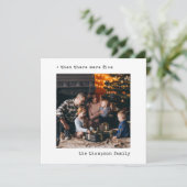 当時のミニマルなクリスマスは5人の家族だった シーズンカード (スタンド正面)