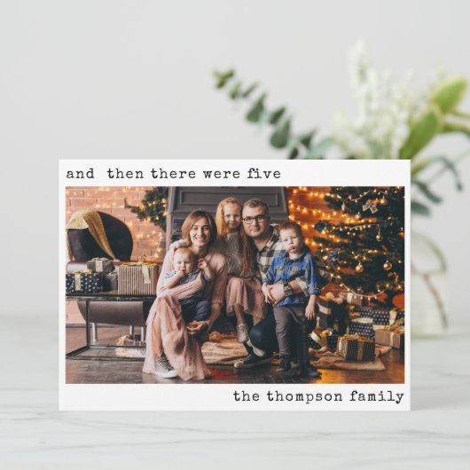 当時のミニマルなクリスマスは5人の家族だった シーズンカード (スタンド正面)