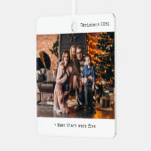 当時のミニマルなクリスマスは5人の家族だった メタルオーナメント (正面左)