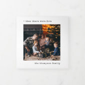 当時のミニマルなクリスマスは5人の家族だった 三つ折りクリスマスカード (カバー)