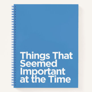 当時ユーモアのある重要と思われること ノートブック