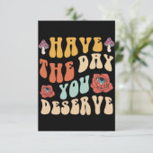 当然の日を過ごすやる気を起こさせる サンキューカード (スタンド正面)