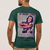 当然私はできます! Tシャツ (裏面)