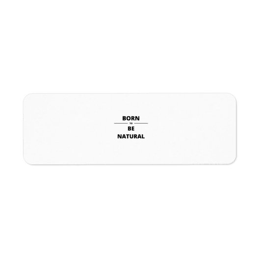 当生まれ然である ラベル (正面)