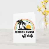 当直のナース レインボー 学年度末 カード (黄色い花)