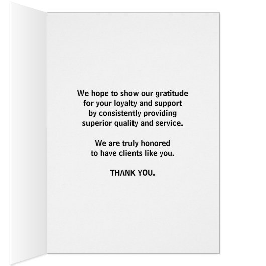 当社に対する信頼を得て光栄に思う (内側 (右))