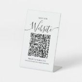 当社のウェブサイトを購入するQRコード事業会社名 台座サイン (正面)