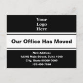 当社のオフィスがロゴの移動に関するお知らせ ポストカード (正面)