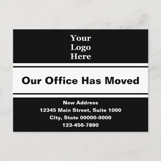 当社のオフィスがロゴの移動に関するお知らせ ポストカード (正面)