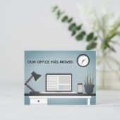 当社のオフィスがAddress Deskのビジネス変更を移転 案内ポストカード (スタンド正面)