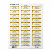 当社のオフィスはホワイト金ゴールド事業の収益を移転 ラベル (フルシート)